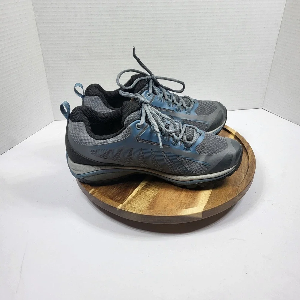 Merrell Women's Siren Edge 3 Waterproof Hiking‎ Shoes Blue Grey J034446 Size 7.5